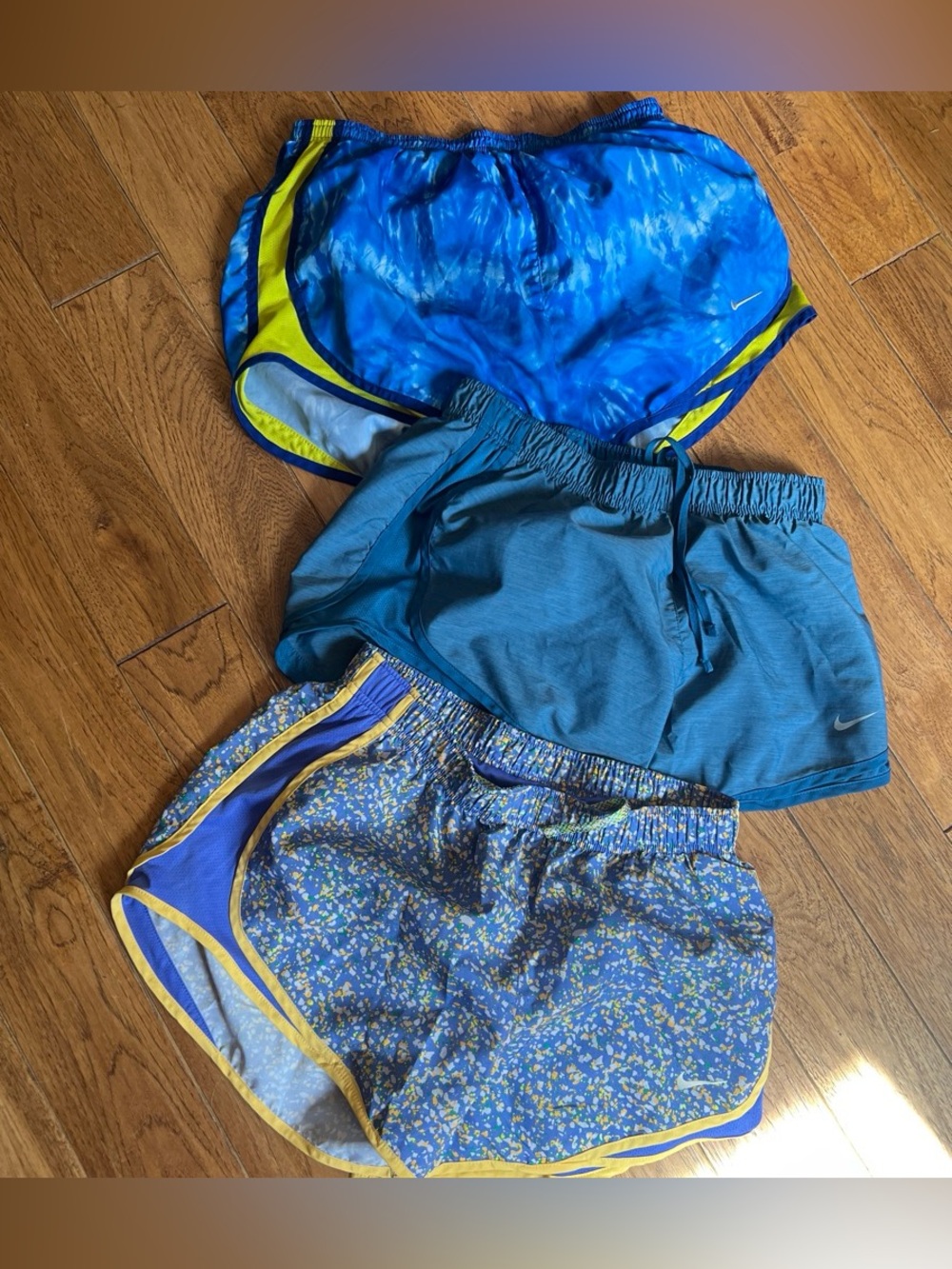 Nike Girls' Blue Athletic Shorts - 3-Pack